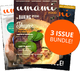 3 issue bundle of the Umami food magazine